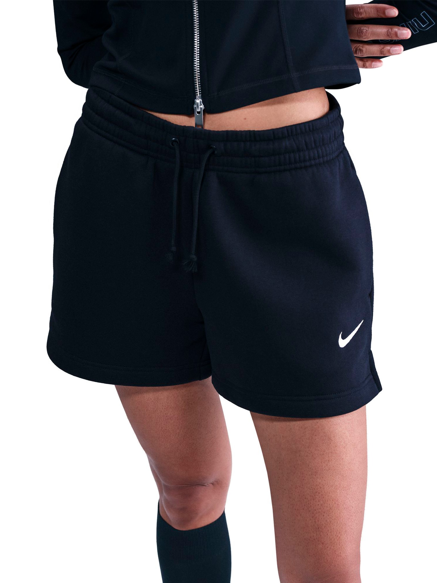 NIKE, W PHOENIX FLEECE MR STD 4IN SHRT