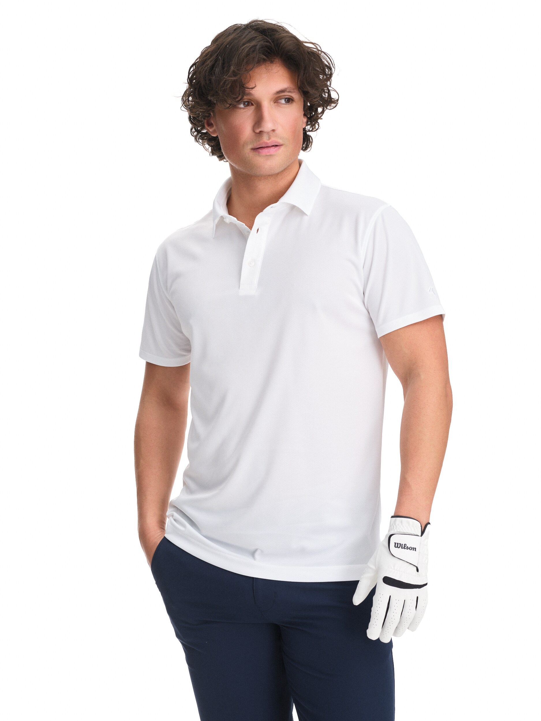 
FOUR D, 
GOLF MESH POLOSHIRT M, 
Detail 1
