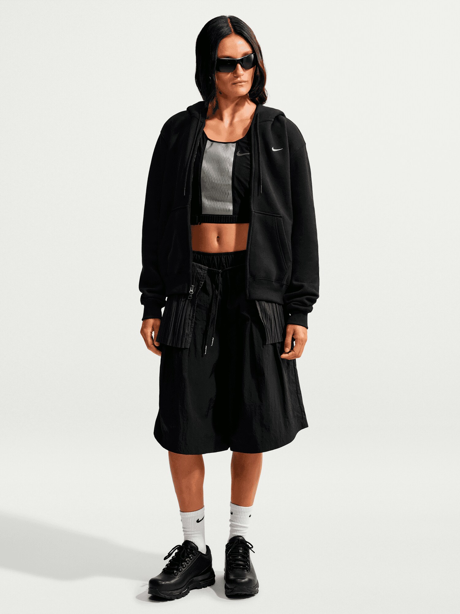 
NIKE, 
W STUDIO FLEECE FULL-ZIP HOODIE, 
Detail 1
