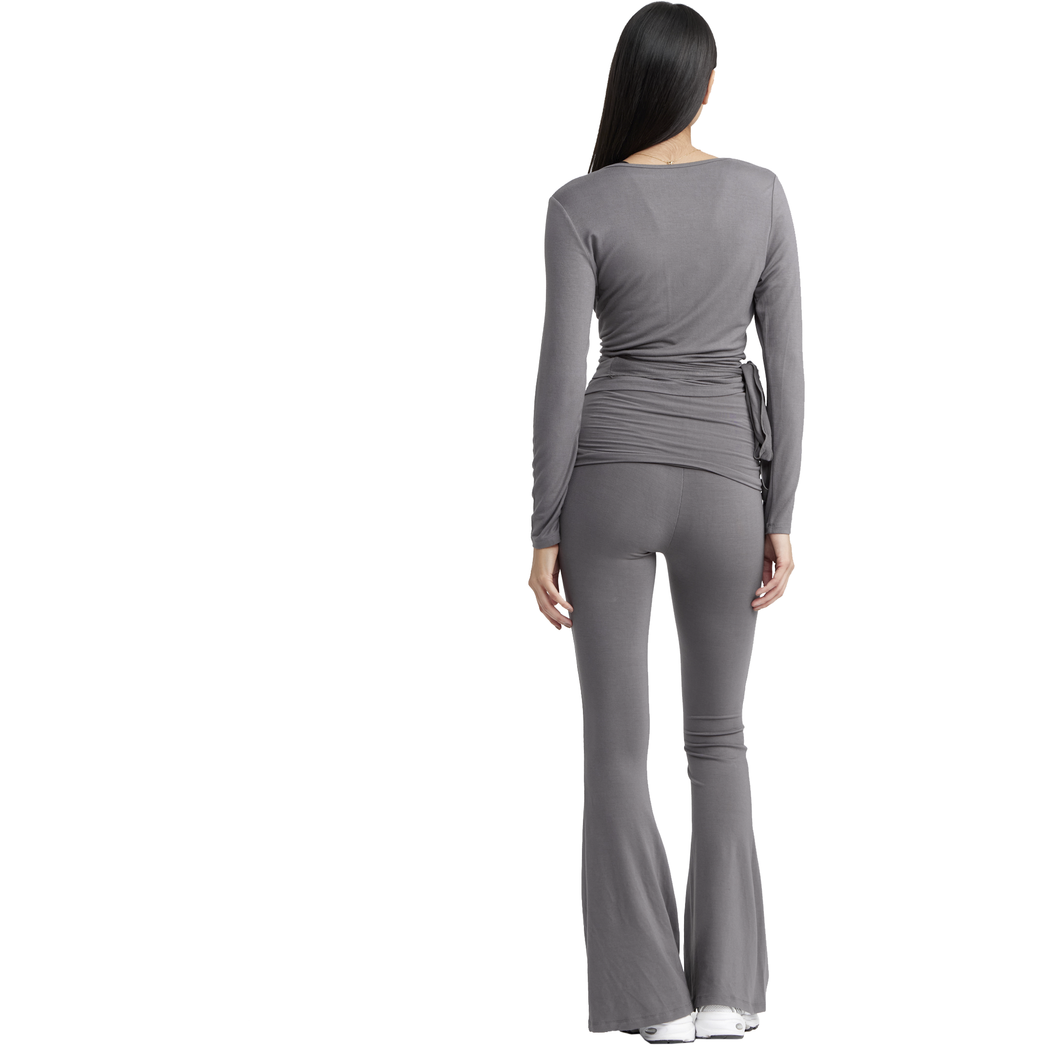 DROP OF MINDFULNESS, Folding Waistband Flare