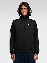 M ESS T7 POLY TRACK JACKET - PUMA BLACK Model01 Small1x1