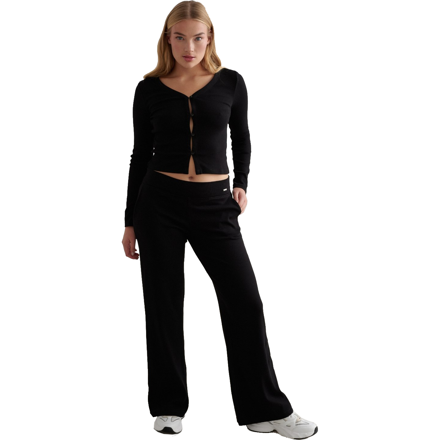 AIM&acute;N, W Ease Ribbed Cardigan