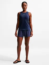 NIKE ONE CLASSIC WOMEN'S DRI-FIT TA - MIDNIGHT NAVY/WHT Model01 Small1x1
