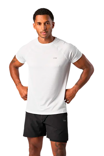 405432101101 ICANIWILL M Training Mesh T Shirt 405432101101 ICANIWILL M Training Mesh T Shirt Model01 Detail