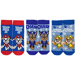707341102104 NICKELODEON  Paw Patrol 3P Socks 0624 707341102104 NICKELODEON Paw Patrol 3P Socks 0624  Standard Small1x1
