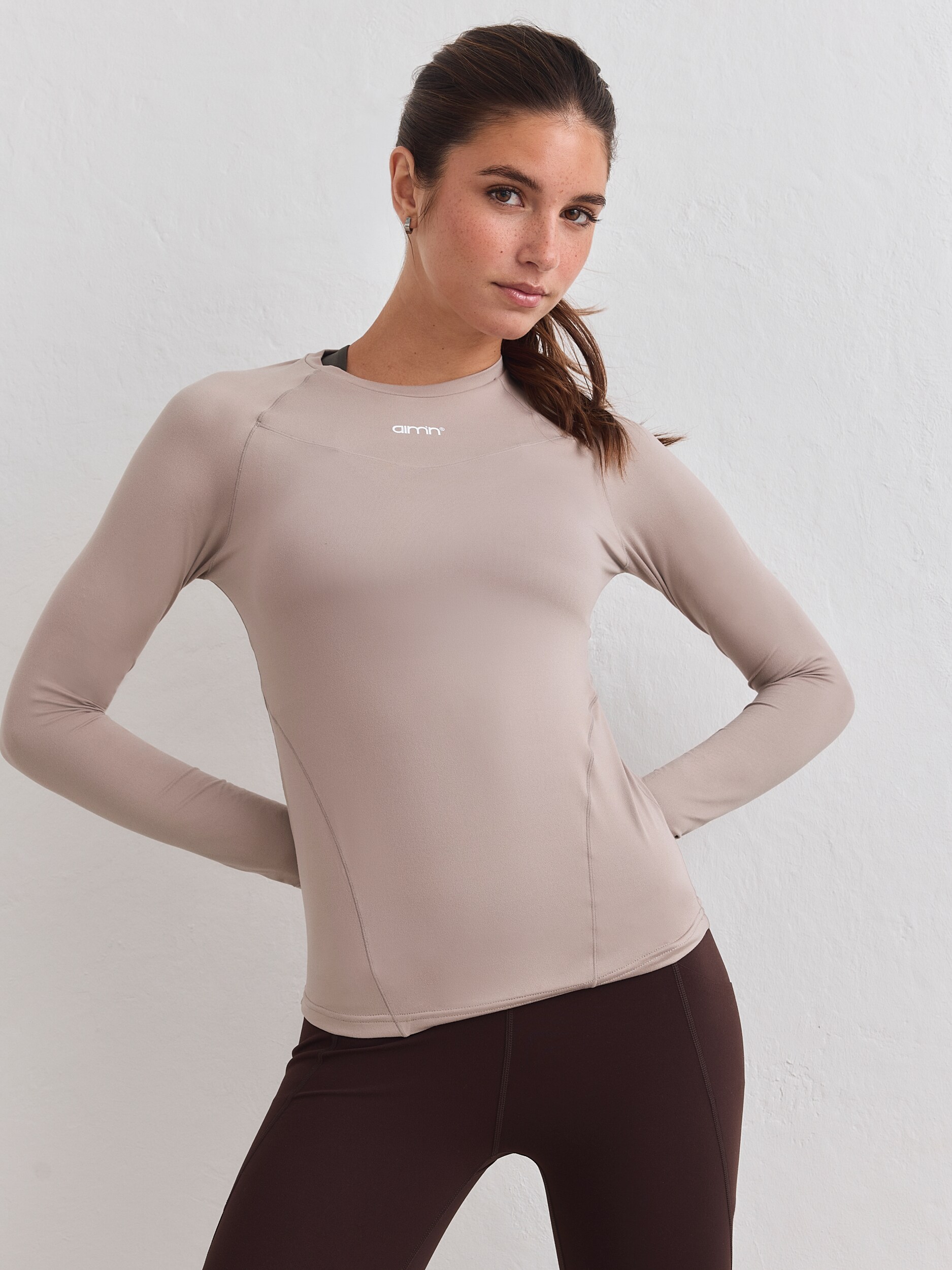 
AIM&acute;N, 
W Soft Basic Long Sleeve, 
Detail 1
