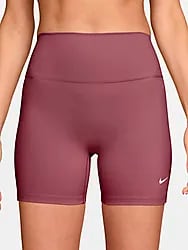 NIKE ONE WOMEN'S HIGH-WAISTED 5" BI - PINK SMOKE/WHITE Model01 Small1x1