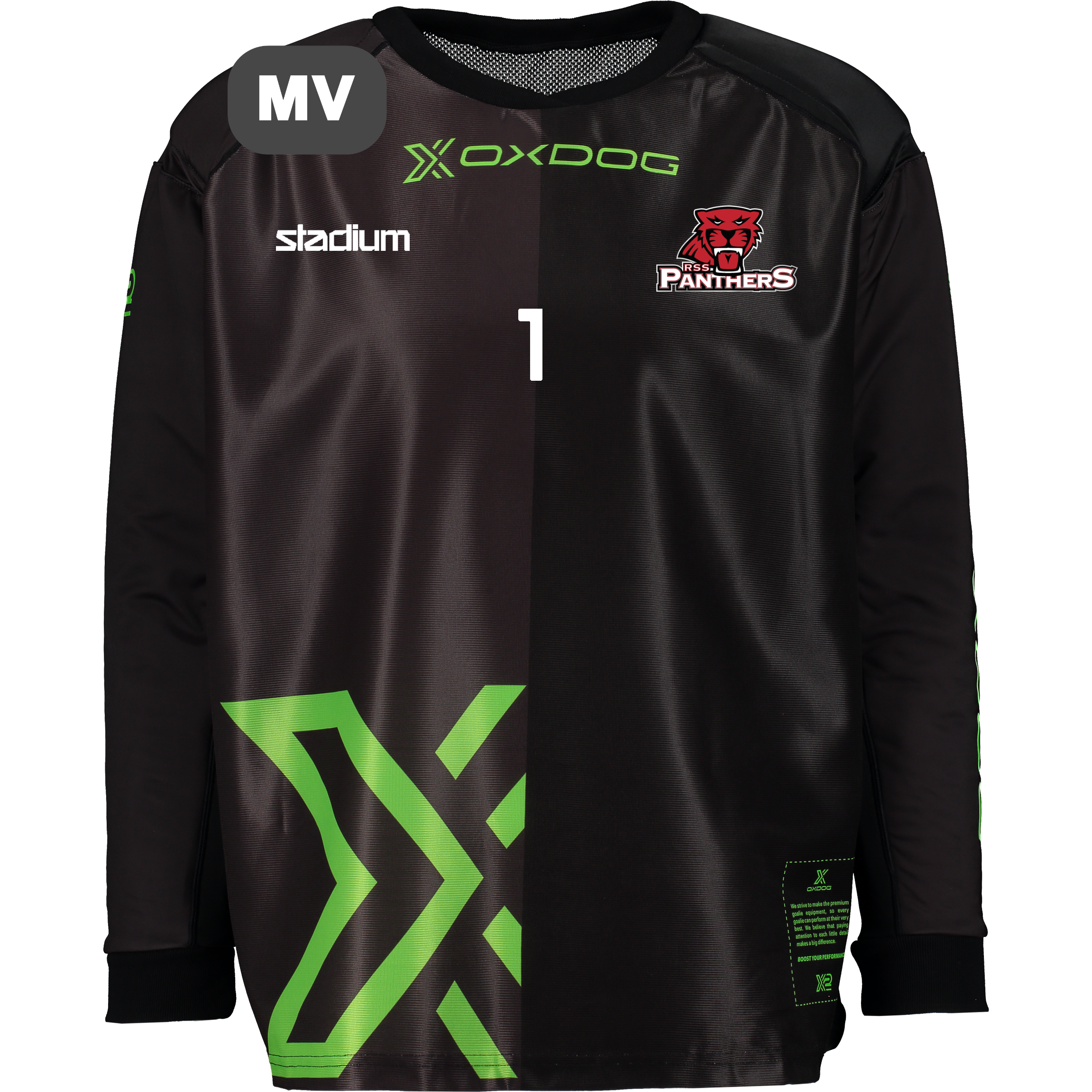 
OXDOG, 
X2 Padded Goalie Shirt Sr, 
Detail 1
