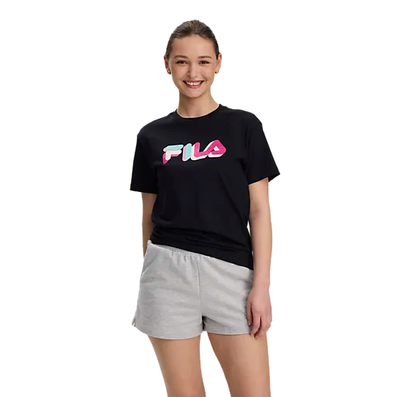 707225102101 FILA  Schan Logo Tee 707225102101 FILA Schan Logo Tee  Model01 Detail