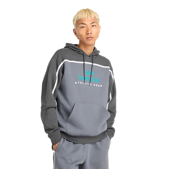 394994102103 NEW BALANCE M Classics Fleece Hood 394994102103 NEW BALANCE M Classics Fleece Hood Model01 Detail