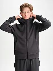 J Power Zip Hood - Dark Grey Model01 Small1x1