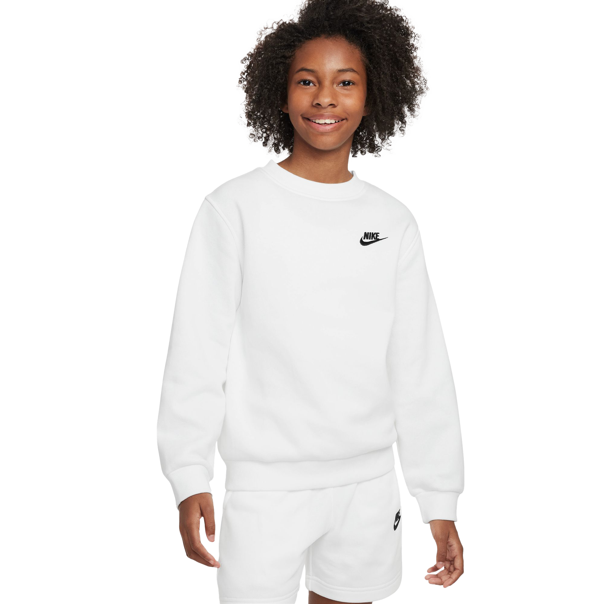 NIKE, J Nsw Club Flc Crew Ls Lbr