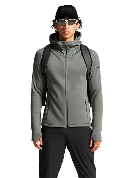 397645103101 CRAFT Adv Explore Power Fleece Hood Jkt M 397645103101 CRAFT Adv Explore Power Fleece Hood Jkt M Model01 Detail