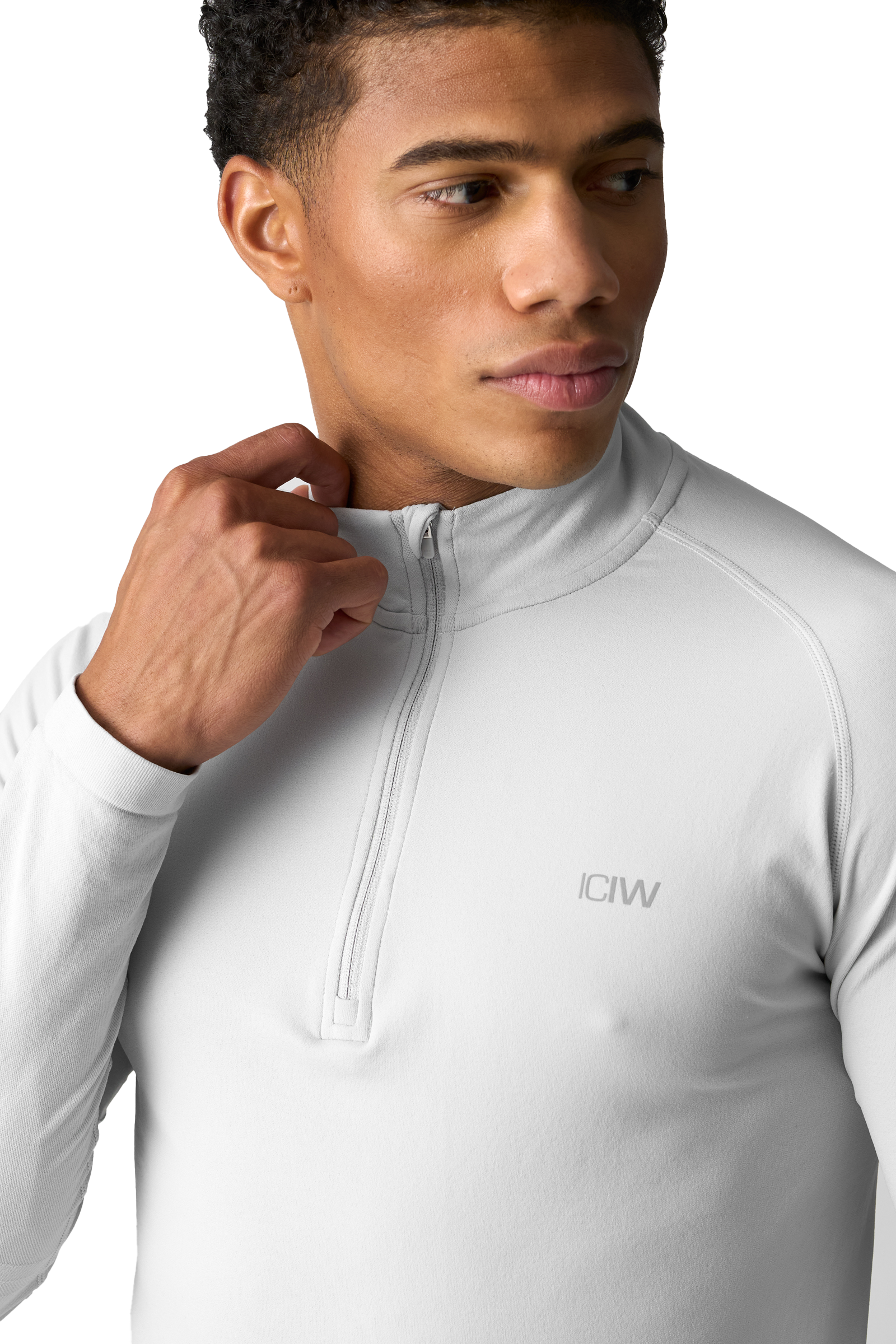 ICANIWILL, M Essential Seamless &frac14; Zip Long Sleeve