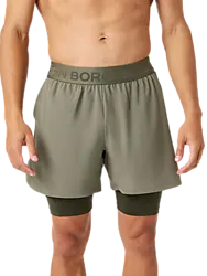 M Borg 2 In 1 Shorts - Dusty Olive Model01 Small1x1