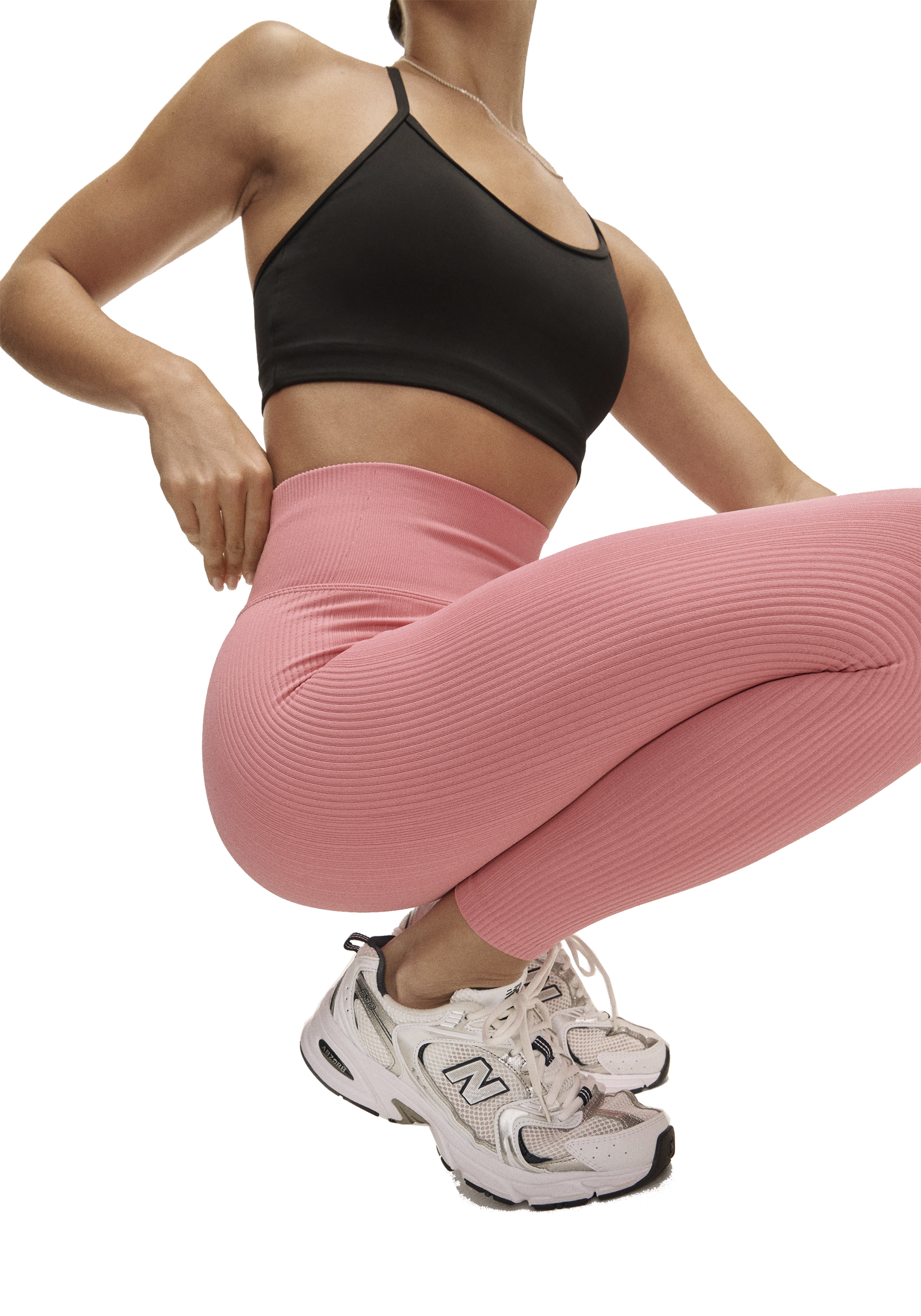 CASALL, Multi Rib Seamless High Waist Tights