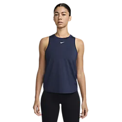 Nike One Classic Women's Dri-fit Ta - Midnight Navy/wht Model01 Small1x1