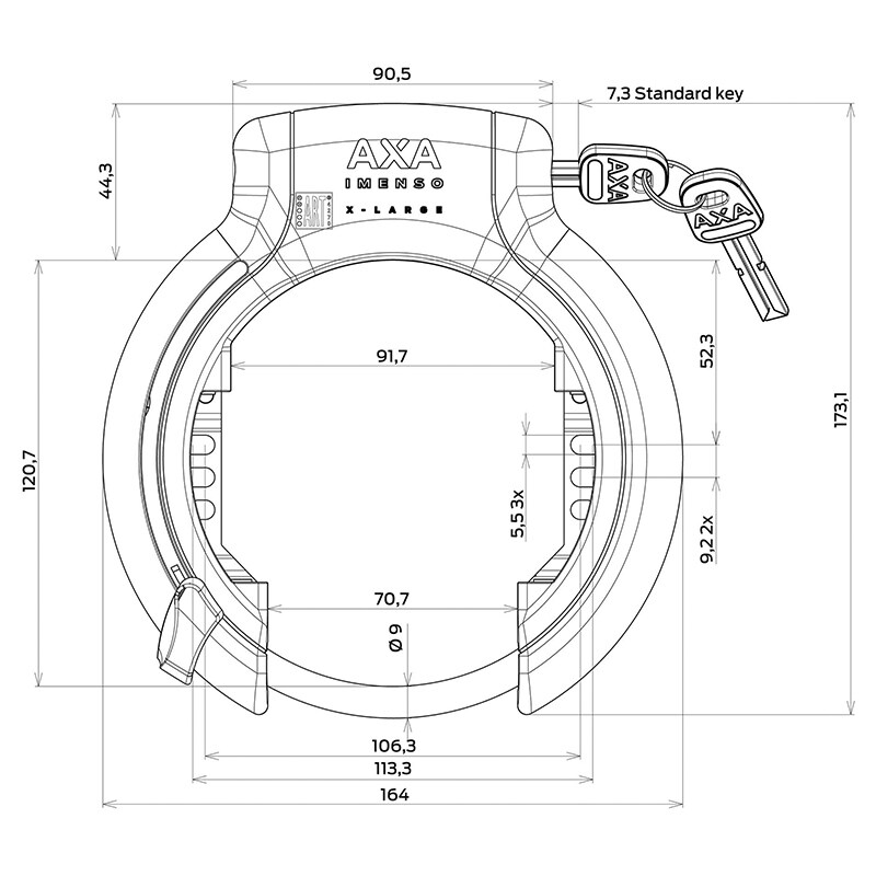 AXA, Imenso Xl Ring Lock