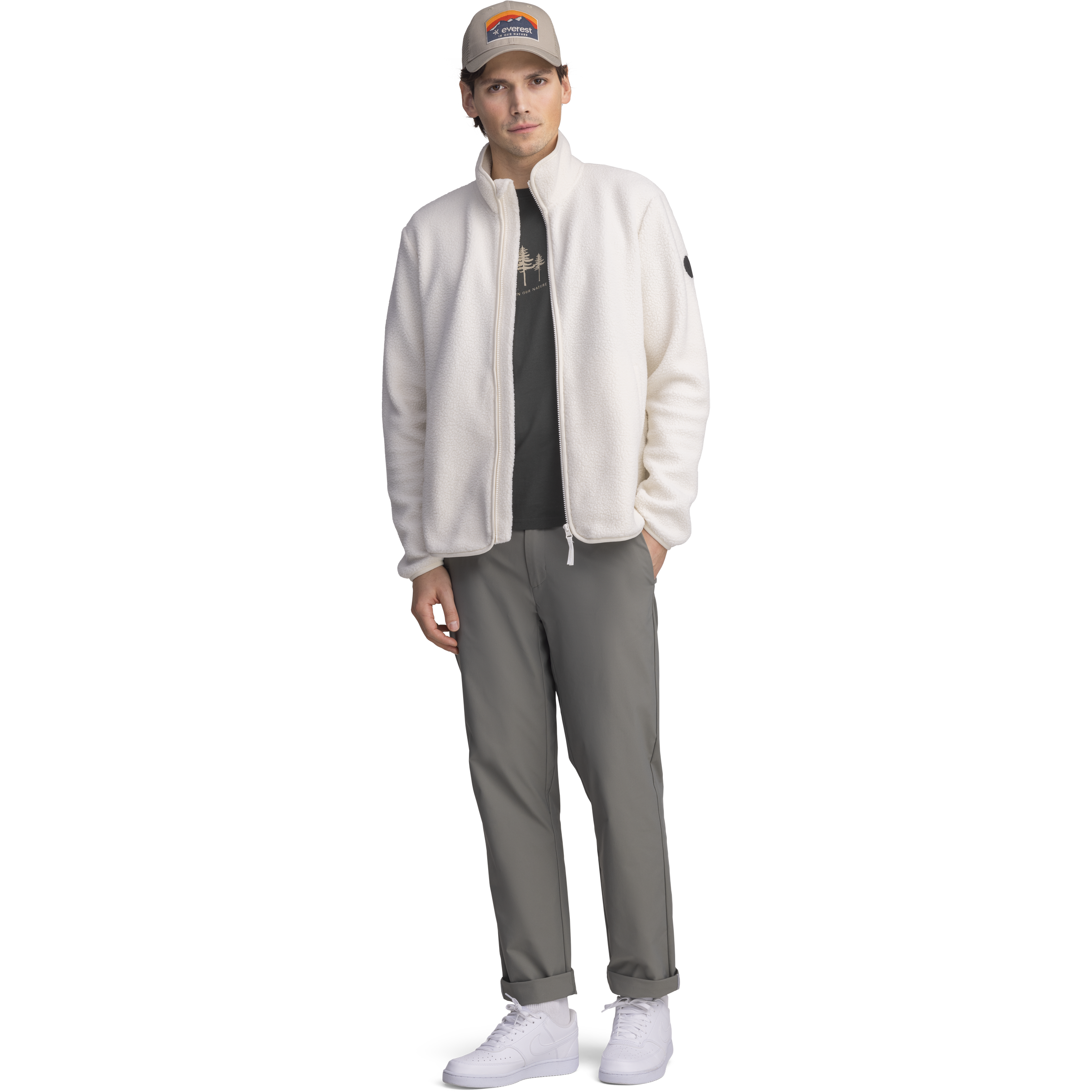 EVEREST, M Pile Zip Shirt