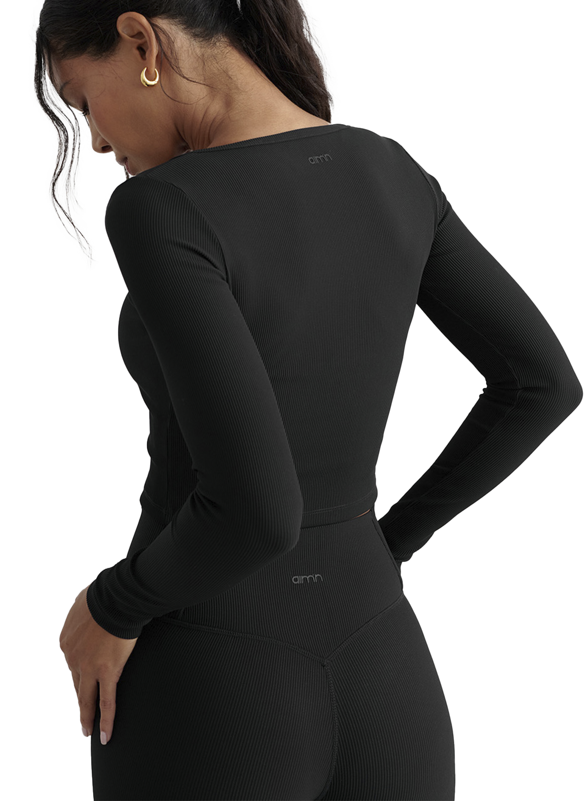 AIM&acute;N, Ribbed Performance Zipped Cardigan