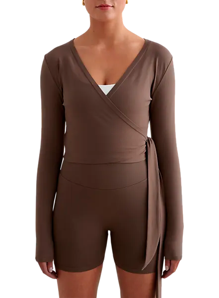401760102101 AIM´N Shape Seamless Wrap Long Sleeve 401760102101 AIM´N Shape Seamless Wrap Long Sleeve Model01 Detail