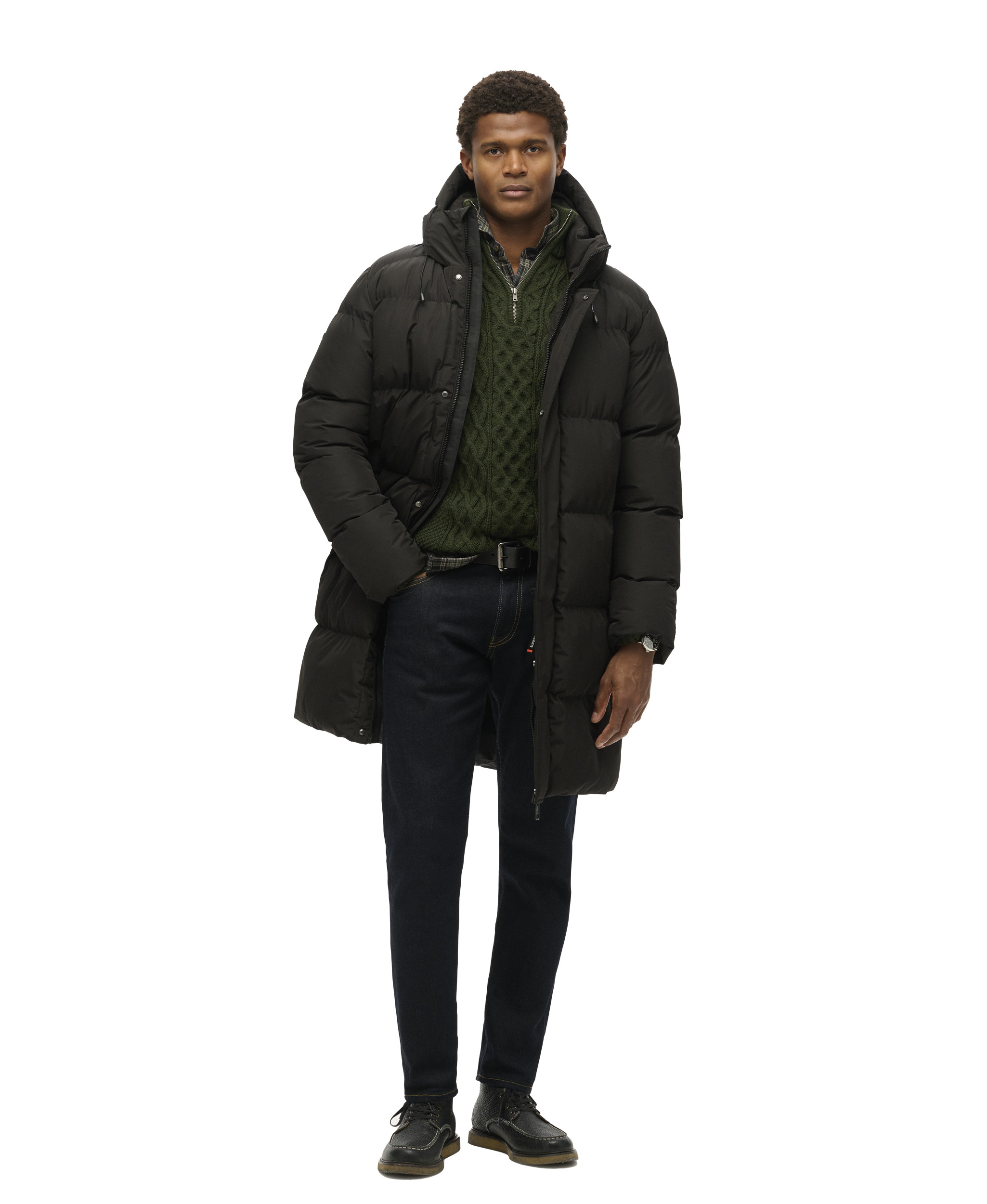 SUPERDRY, M Hood Sport Puff Mid Jkt