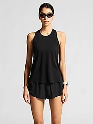 W RACE DAY SINGLET 2 - BLACK Model01 Small1x1
