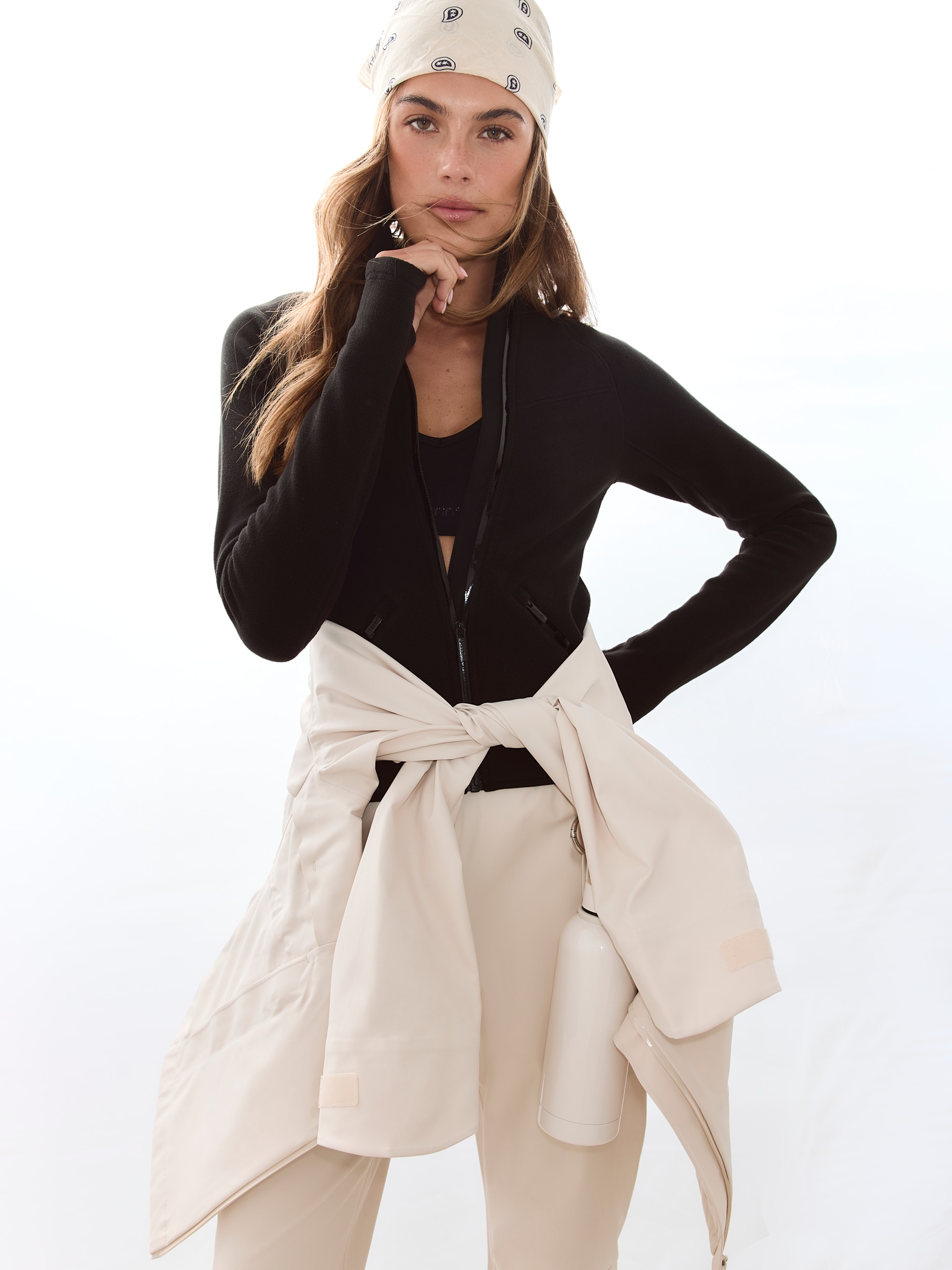 AIM&acute;N, STRETCH FLEECE ZIP JACKET