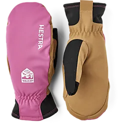 Women's XC Primaloft Mitt - Cerise/tan Standard Small1x1