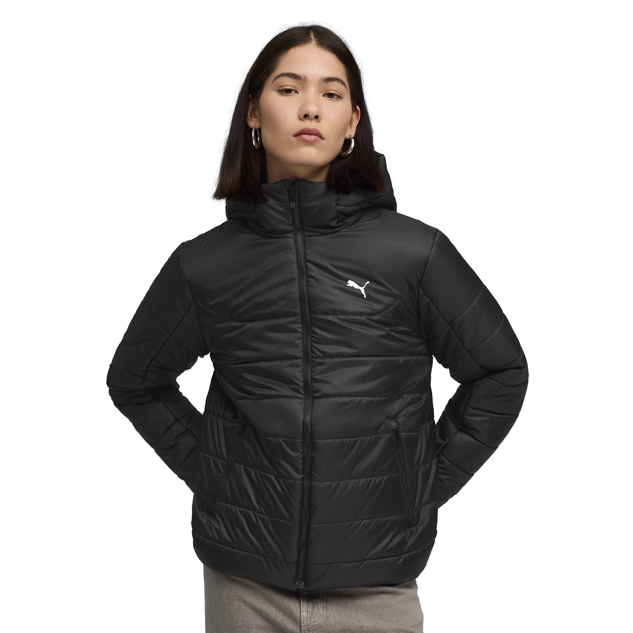 
PUMA, 
Ess Hooded Padded Jacket W, 
Detail 1
