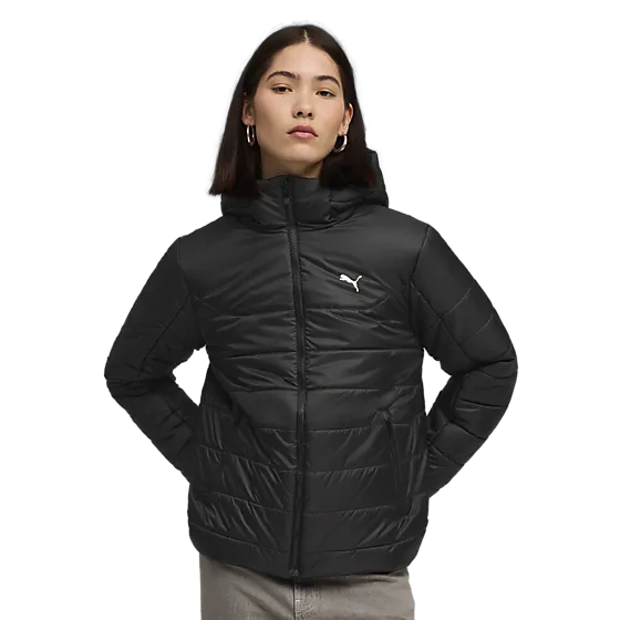 707927101102 PUMA  Ess Hooded Padded Jacket W 707927101102 PUMA Ess Hooded Padded Jacket W  Model01 Detail