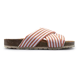 W Cotton Sandal - Coral/White Standard Small1x1