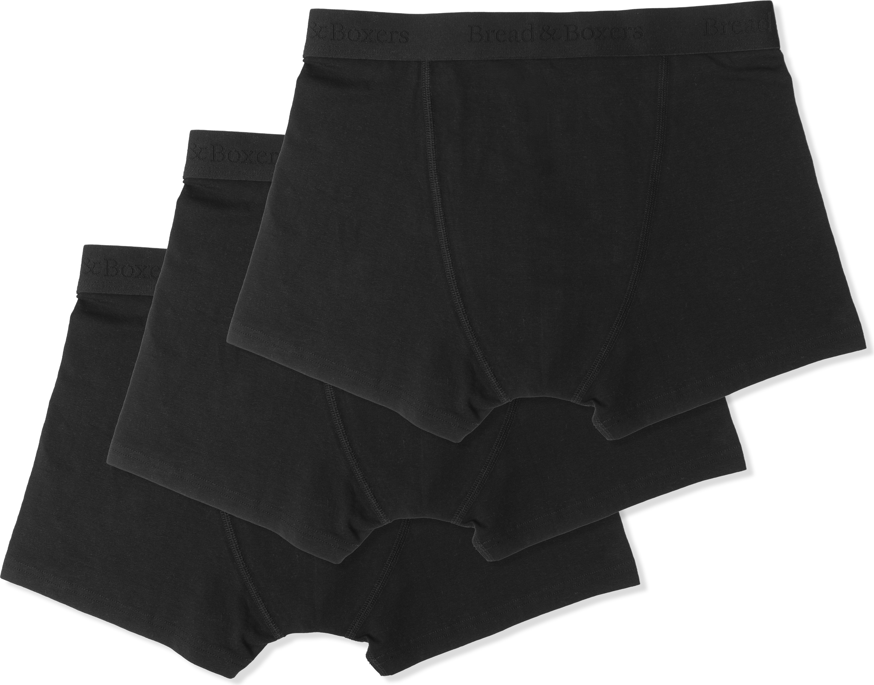 BREAD & BOXERS, M 3 PACK BOXER BRIEF