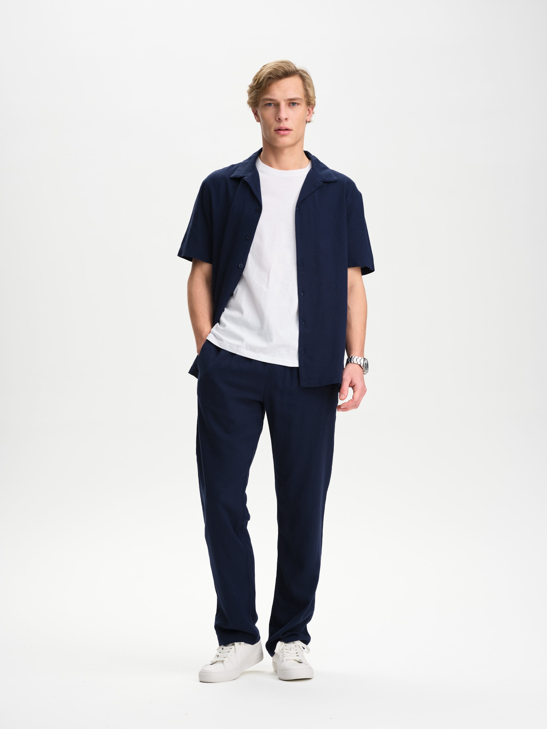 RACE MARINE, M COAST LINEN SHIRT