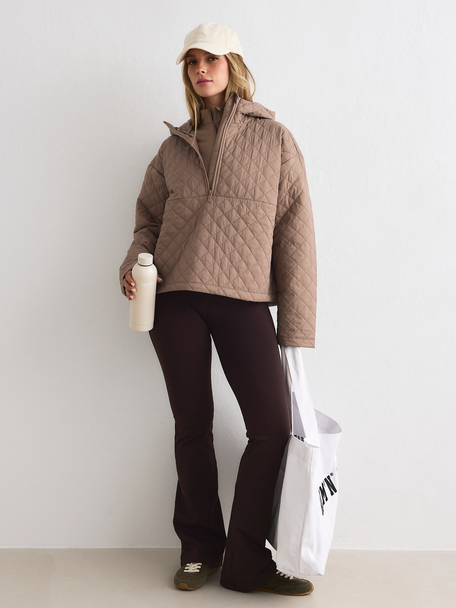 AIM&acute;N, W CROPPED QUILTED ANORAK