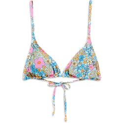 W Triangle Bikini Top - Happy Flowers Standard Small1x1
