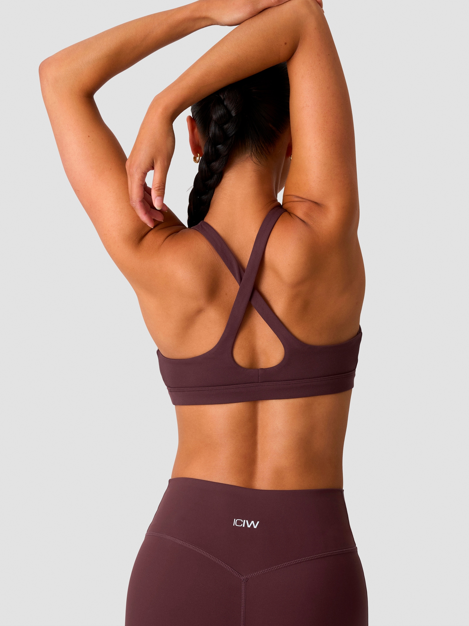 ICANIWILL, LUXE V-NECK SPORTS BRA W