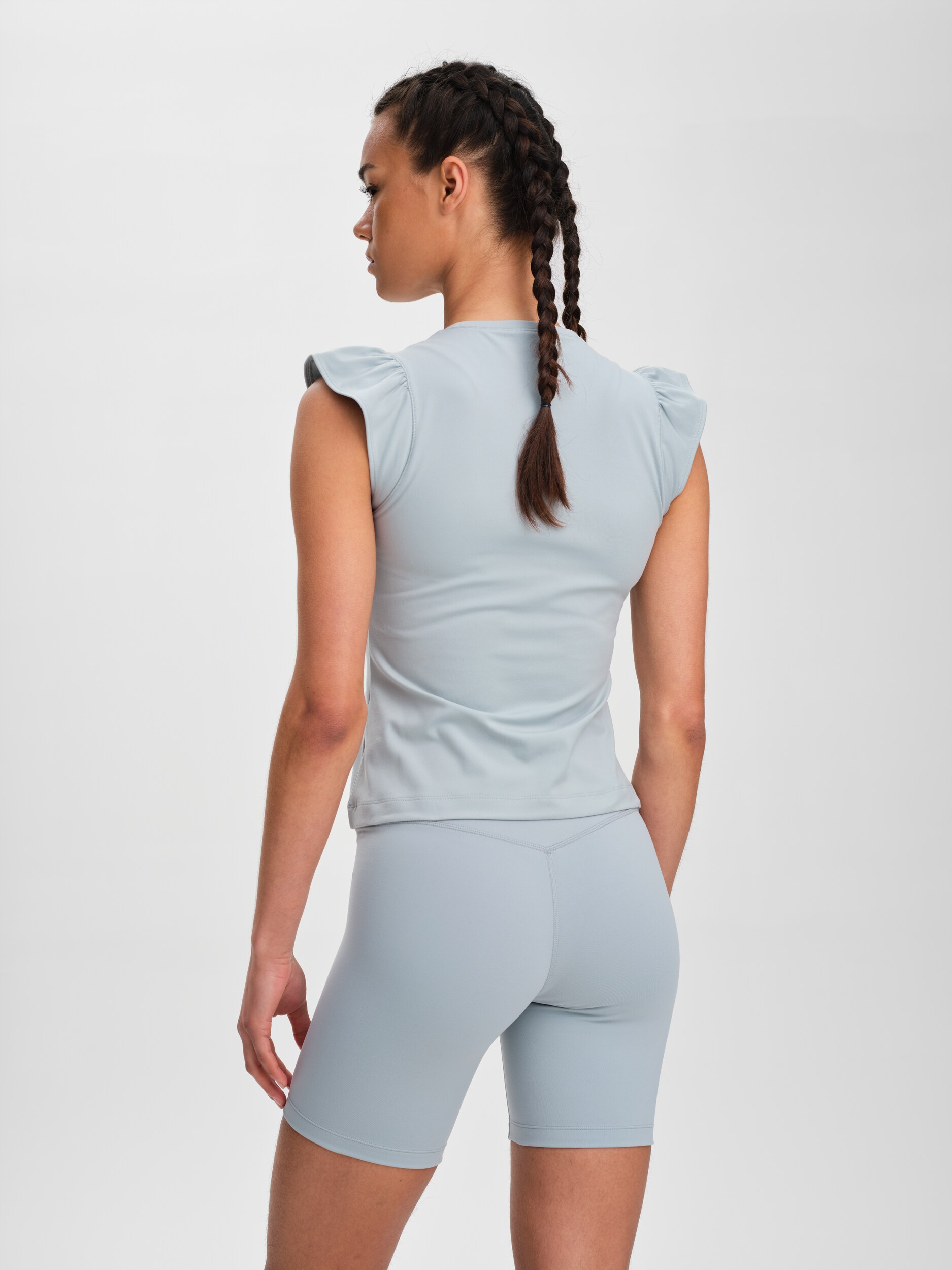 SOC, W Soft Fitness Frill Top