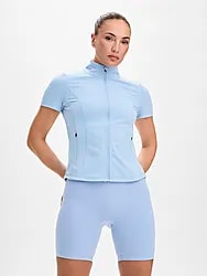 W FAVOURITE ZIP TOP - DUSTY BLUE Model01 Small1x1
