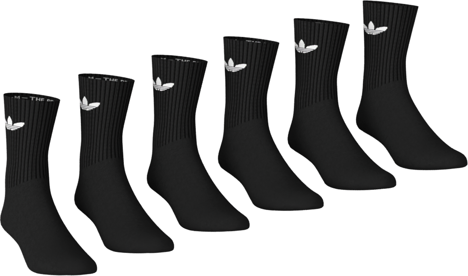 
ADIDAS ORIGINALS, 
U Trefoil Cushion Crew Socks 6 Pairs, 
Detail 1
