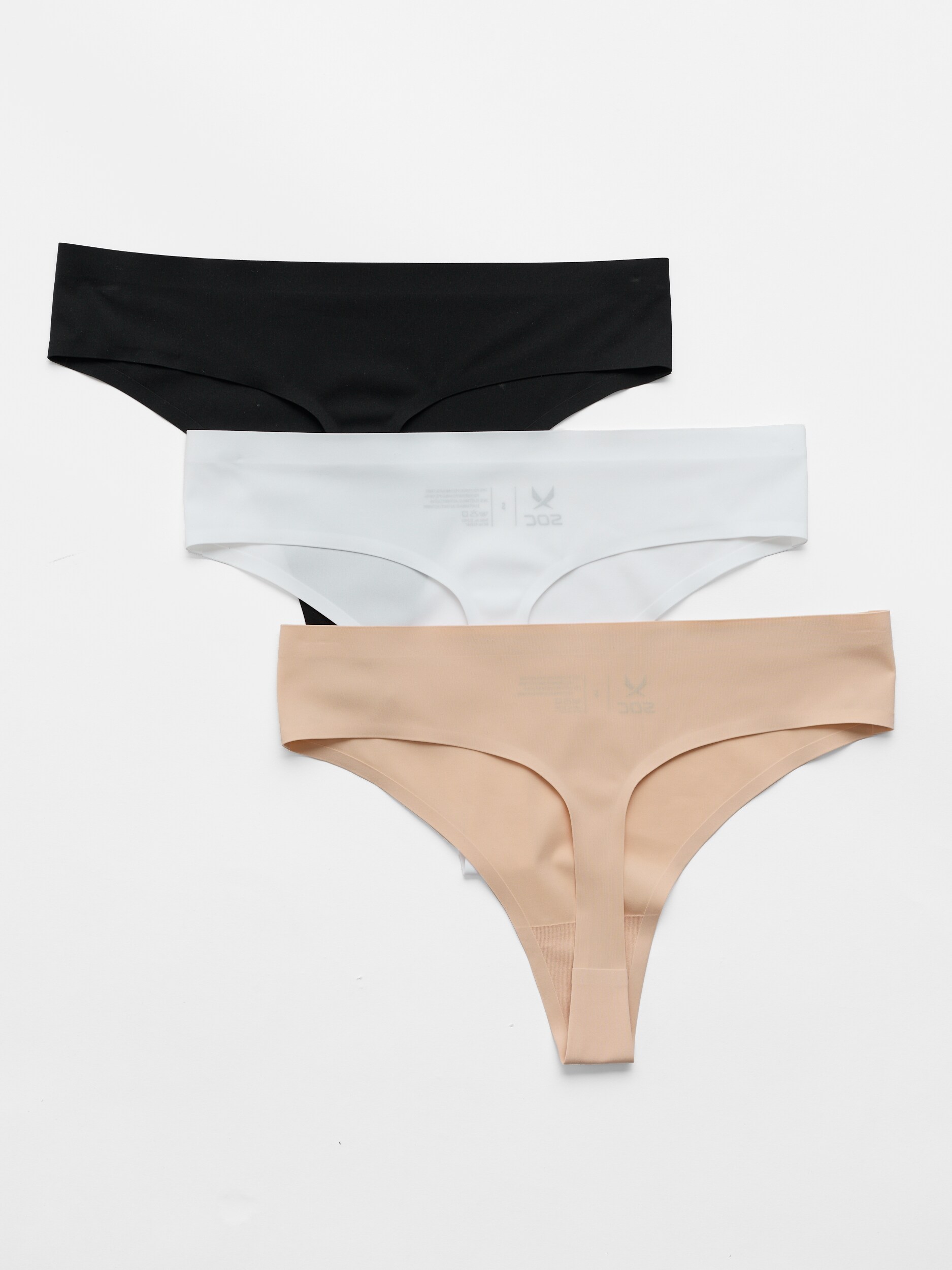 SOC, W SPORT THONG 3-PACK