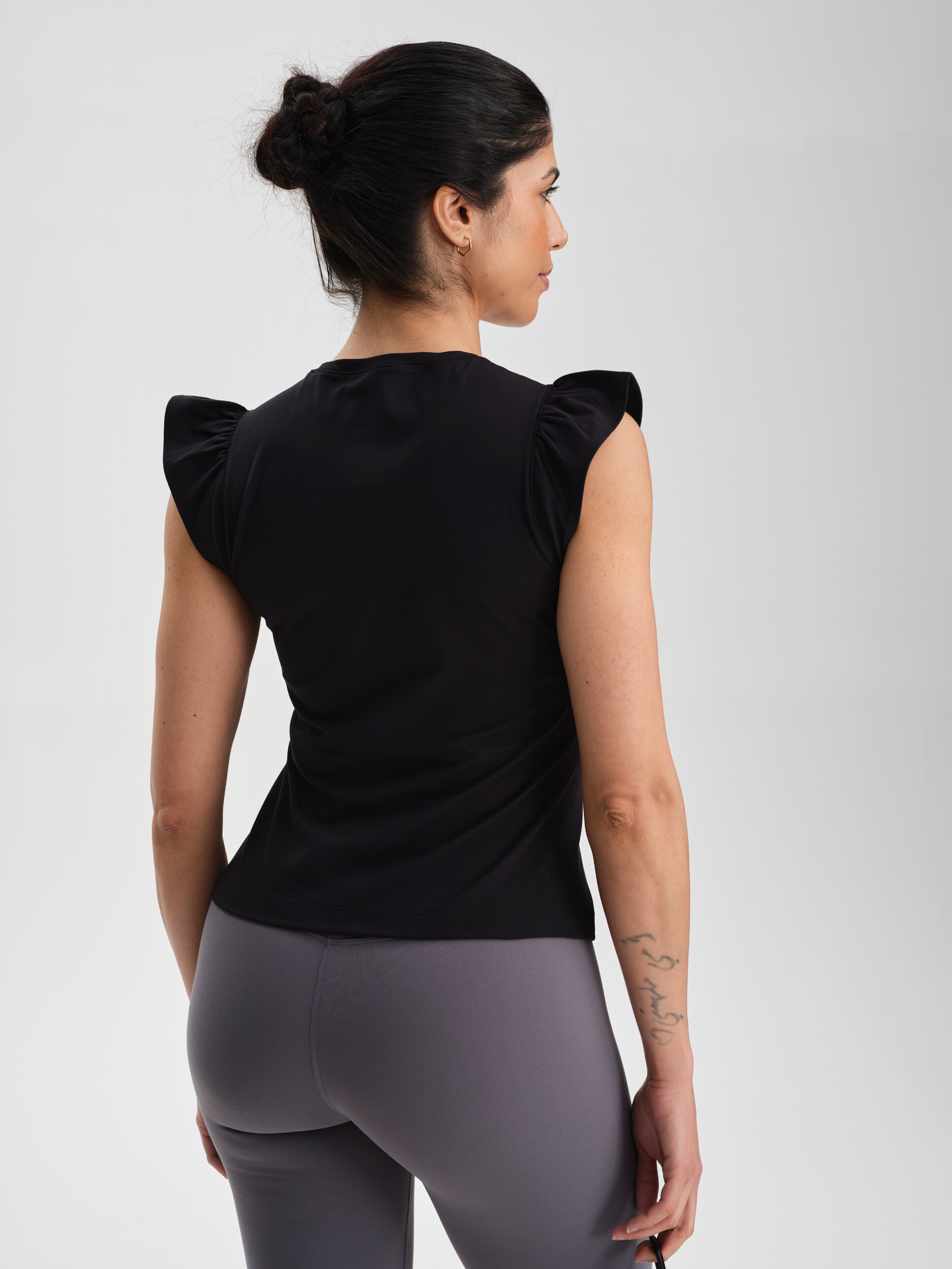 SOC, W Soft Fitness Frill Top