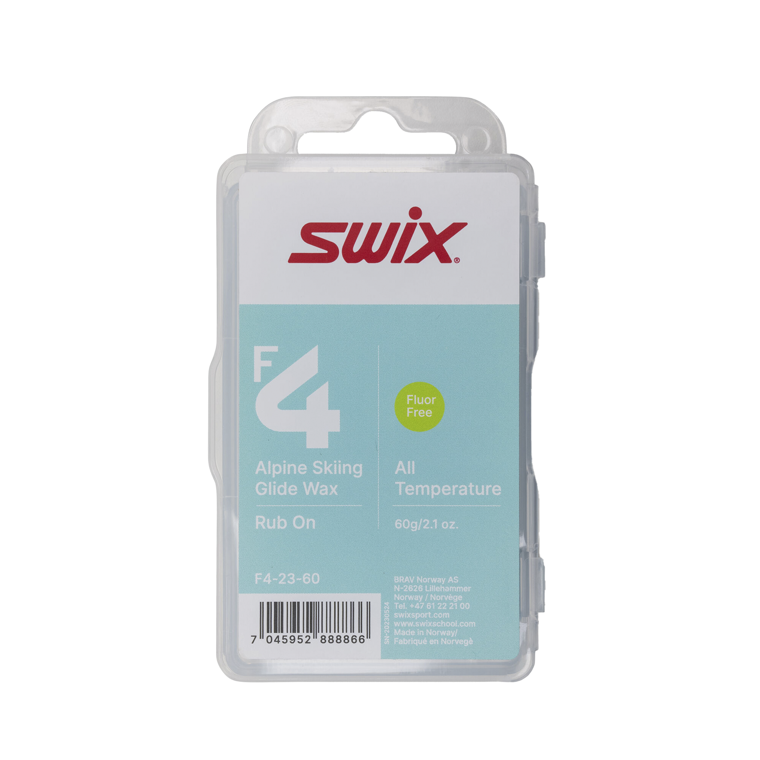 
SWIX, 
F4 Glidewax Rub-On W/Cork 60g, 
Detail 1

