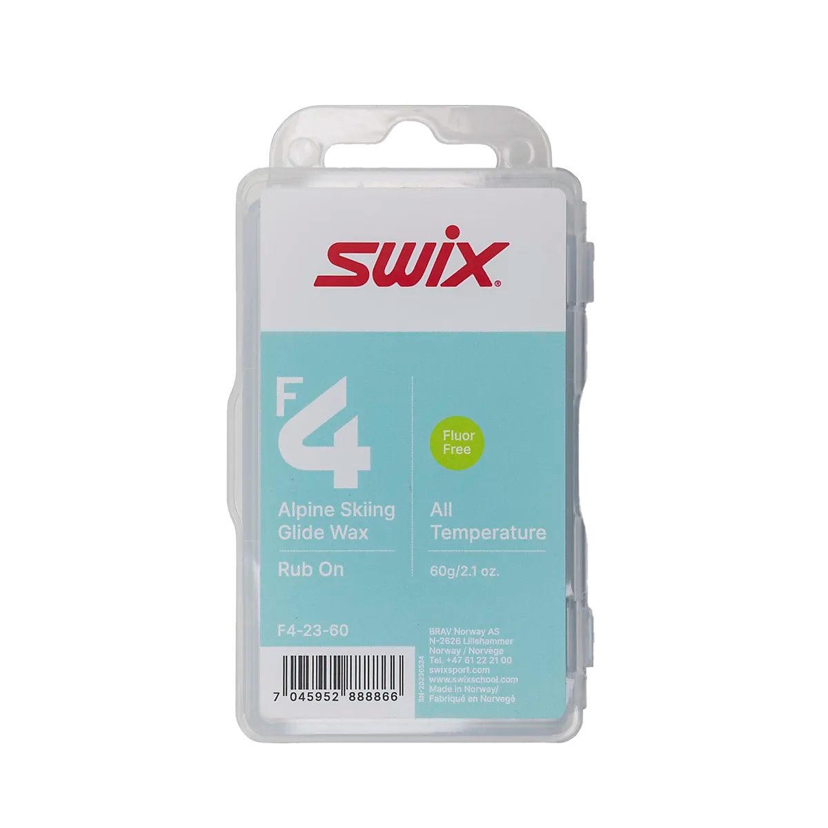 SWIX F4 Glidewax втирка с пробкой 60г