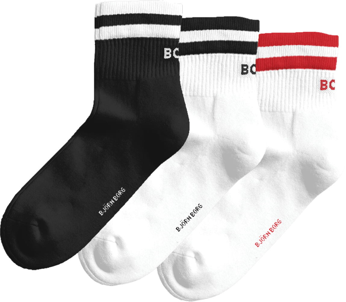 
BJ&Ouml;RN BORG, 
U CLASSIC MID ANKLE SOCK 3P, 
Detail 1
