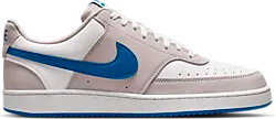 NIKE COURT VISION LOW MEN'S SHOES - SAIL/BRILLIANT BL Standard Small1x1
