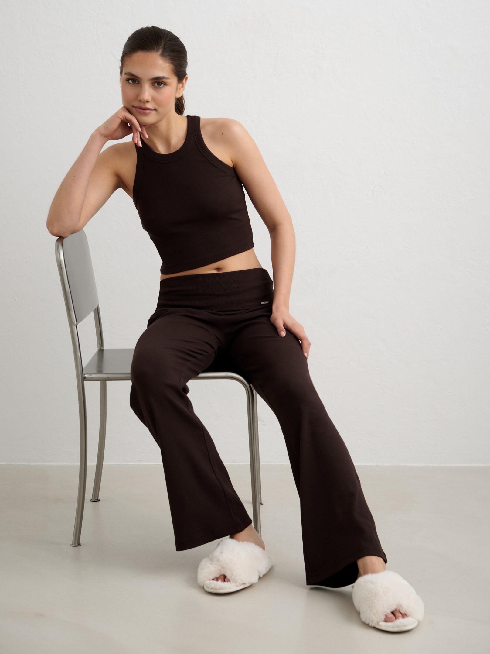 AIM&acute;N, Ease Ribbed Tank Top