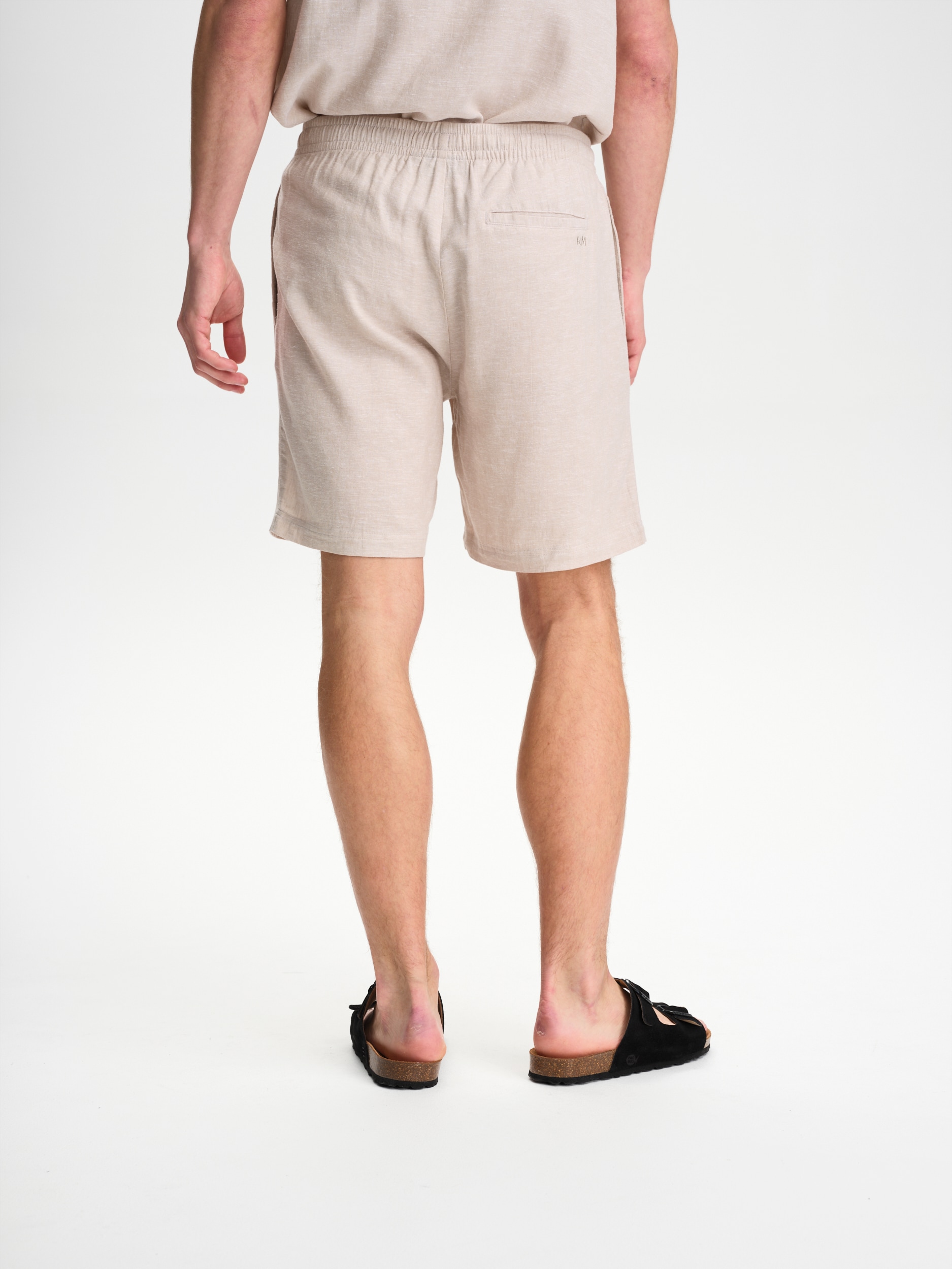 RACE MARINE, M COAST LINEN SHORTS