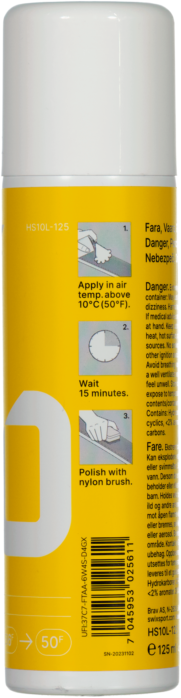 SWIX, Hs Liquid Glide 125ml