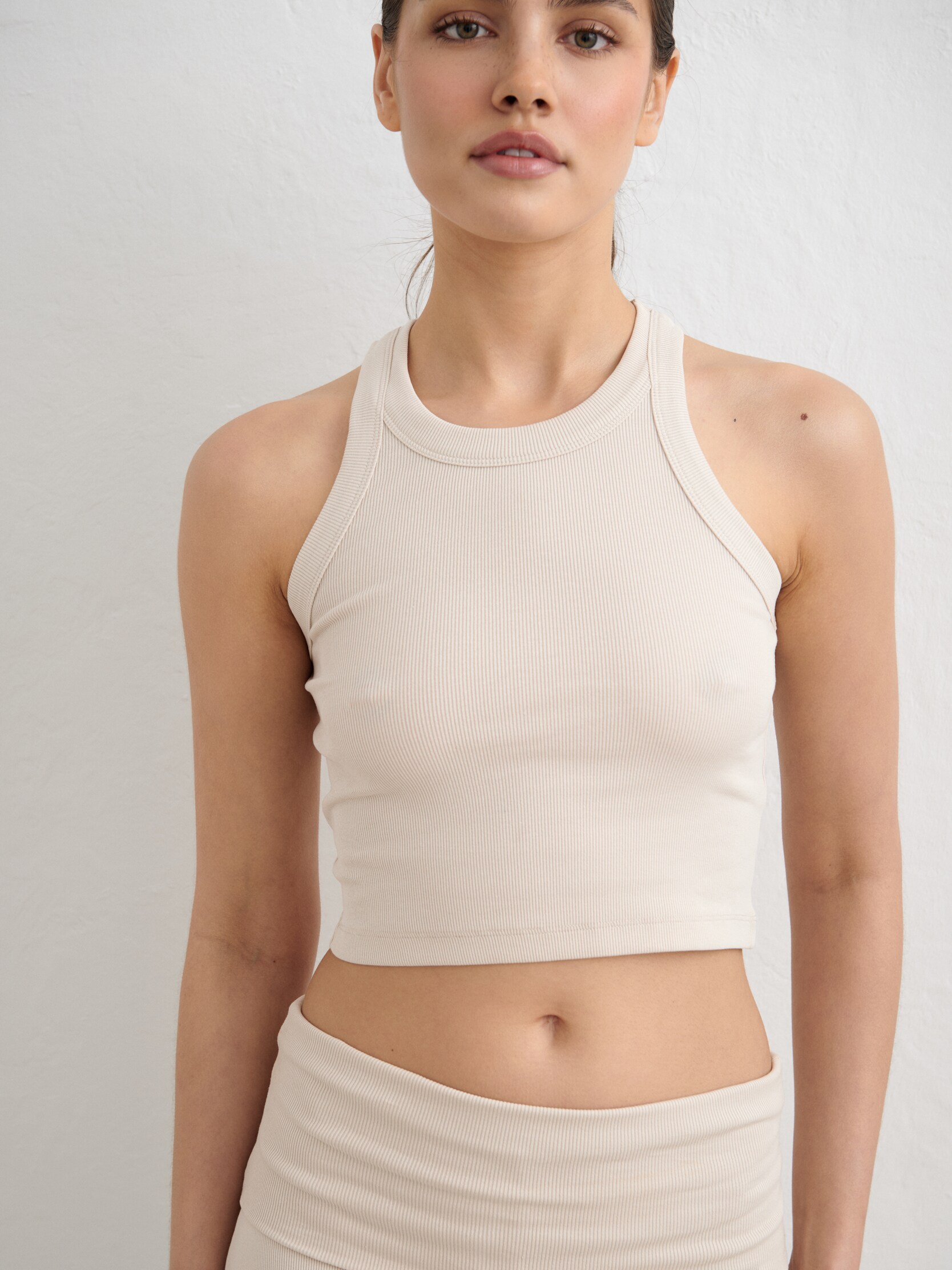 
AIM&acute;N, 
Ease Ribbed Tank Top, 
Detail 1

